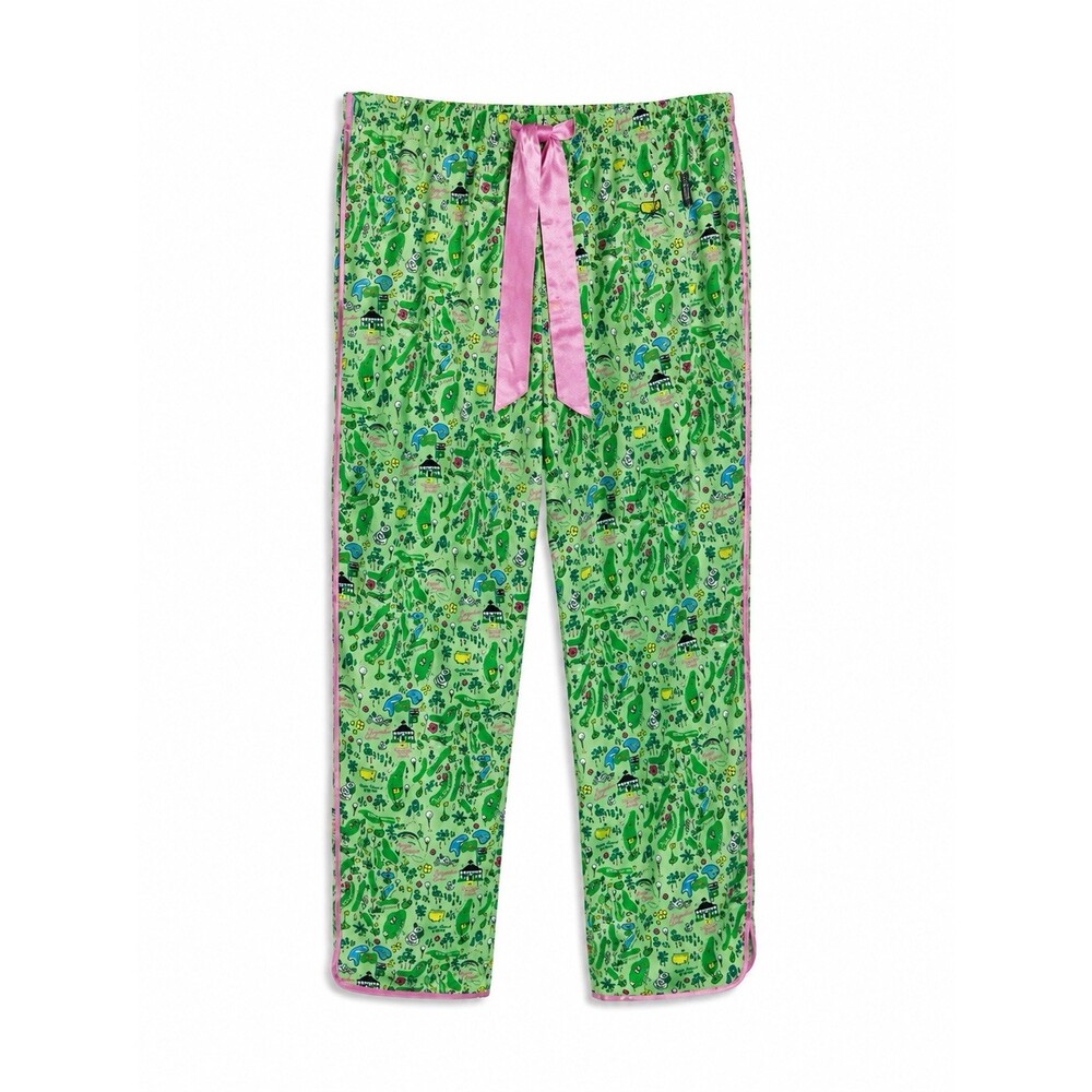 Magnolia Lane Masters Tournament Golf Print Pajama Lounge Pants Women’s